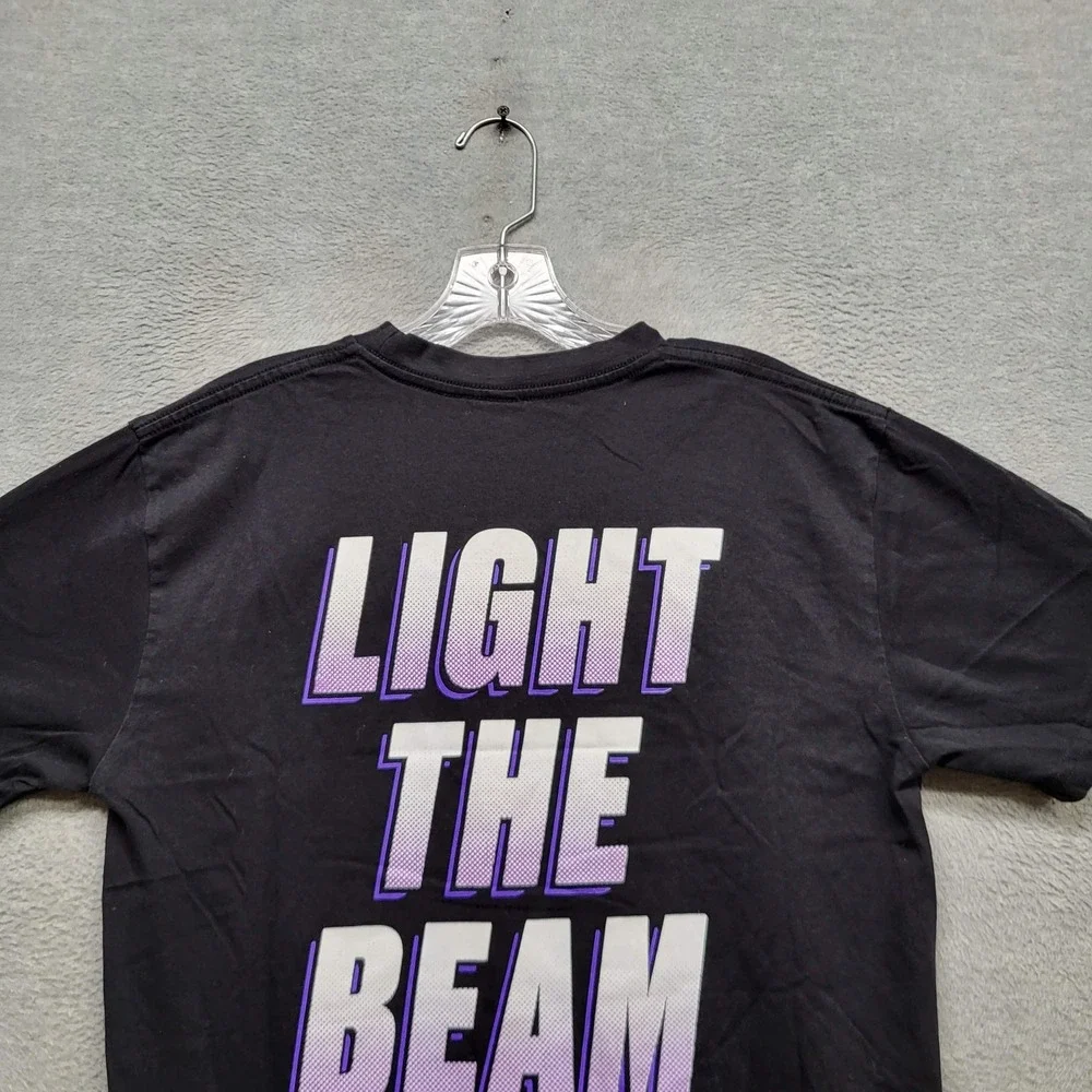 Sacramento Kings Men Shirt M Black Fanatics Graphic Print Light‎ The Beam